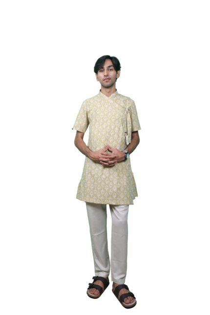 Cotton Printed Short Bagalbandhi – Youth Edition Mehndi