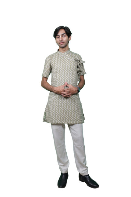 Cotton Printed Short Bagalbandhi – Youth Edition ZigZag