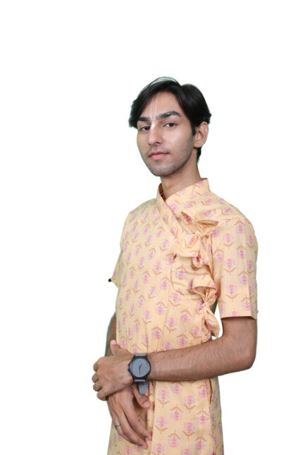 Cotton Printed Short Bagalbandhi – Youth Edition Cream